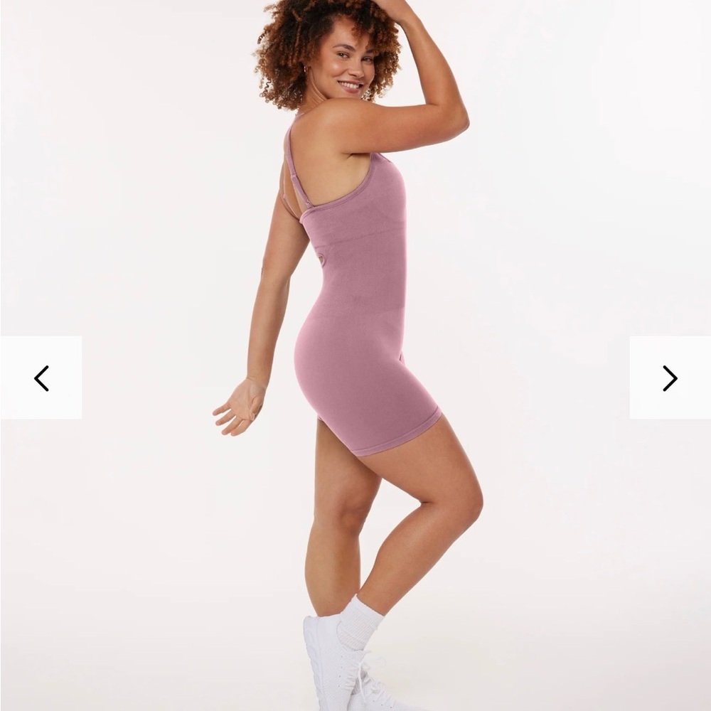 Pavoi Women's Ribbed One-Piece Bodysuit - Dusty Rose